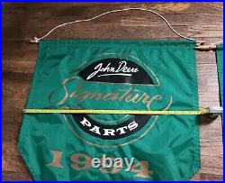 Lot Of 2 John Deere Signature Parts Service'90s Banners 32x25 Dealership Sign