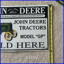 Lot Of 5 John Deere Aluminum Signs