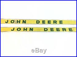 Lot of 2 Vintage JOHN DEERE Tractor Aluminum Plaque Sign 38 Left & Right 812001