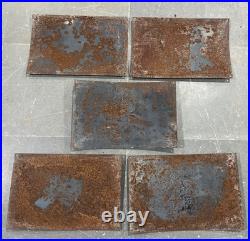 Lot of 5 Vintage John Deere Gas & Oil Porcelain Enamel Sign 18x12