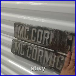 McCORMICK ADVERTISING SIGN street metal 1960s