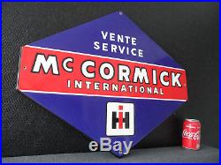 McCORMICK Tractor & Farm Equipment Porcelain Enamel Sign Plaque Emaillee #453