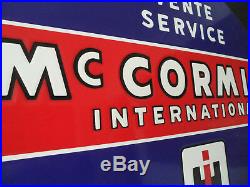 McCORMICK Tractor & Farm Equipment Porcelain Enamel Sign Plaque Emaillee #453