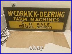 Mccormick deering sign 1930s original Nos Rare Dealer Sign 1930s Original