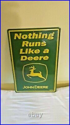 Metal John Deere Green Display Sign