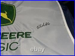 Michael Kim Signed John Deere Classic Golf Flag 2018 Champion PGA Tour