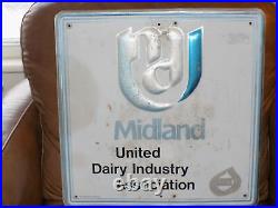 Midland United Dairy Industry Association Aluminum Sign