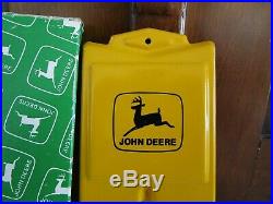NOS John Deere Thermometer Vintage Metal IN BOX Two Legged Running Deere Mint