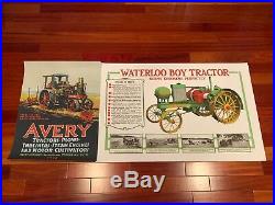 New 24x36 large print Waterloo Boy Tractor gas engine poster sign pre John Deere
