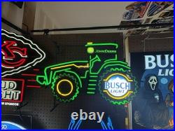 New 29 John Deere Farm Tractor motion Busch Light Beer LED Sign new in box