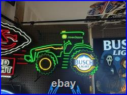New 29 John Deere Farm Tractor motion Busch Light Beer LED Sign new in box