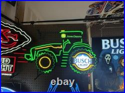 New 29 John Deere Farm Tractor motion Busch Light Beer LED Sign new in box