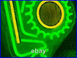 New 40 John Deere Farm Tractor Busch Light Beer LED Neon Lamp Sign With Dimmer