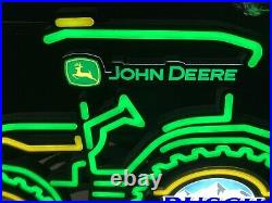 New Busch Light Led John Deere Tractor For The Farmers Series Beer Bar Sign Bud