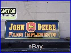 New Dibond/aluminum 4' Long John Deere Farm Implement Sign Vinyl Wrap Colorful