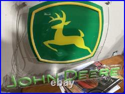 New John Deere Agriculture Truck Tractor Real Neon Sign Light Lamp Wall Decor