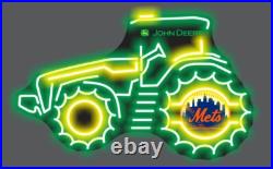 New John Deere Farm Tractor & York Mets Logos LED Neon Sign Light Man Cave Decor New John Deere Farm Tractor & York Mets Logos LED Neon Sign Light Man Cave Decor