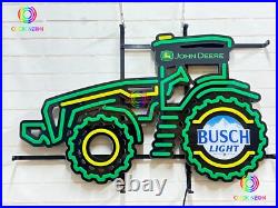 New John Deere Farmer Tractor Busch Light LED Neon Sign Light Lamp 31