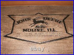 New, Sealed John Deere Moline, Ill Heavy Solid Wood Sign Indoor/Outdoor