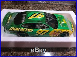 Nib 1998 Ertl John Deere #97 Chad Little Signed Limited Edition Car & Display