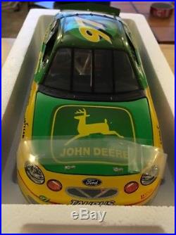 Nib 1999 Ertl John Deere #97 Chad Little Signed Limited Edition Car & Display