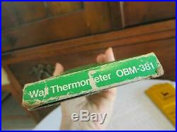 Nos John Deere Thermometer Vintage Metal In Box Two Legged Running Deere Mint