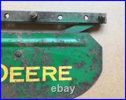 OUTSTANDING Vintage JOHN DEERE Tractor Cultivator Fender with Hand Painted Logo
