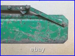 OUTSTANDING Vintage JOHN DEERE Tractor Cultivator Fender with Hand Painted Logo