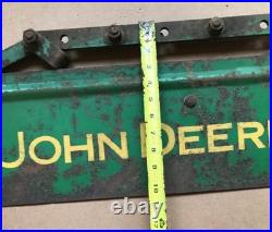 OUTSTANDING Vintage JOHN DEERE Tractor Cultivator Fender with Hand Painted Logo OUTSTANDING Vintage JOHN DEERE Tractor Cultivator Fender with Hand Painted Logo