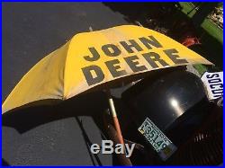 Old Original John Deere Tractor Collection Umbrella Advertising Sign Case Ford