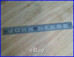 Old Rare John Deere Argentina Aluminum Tractor Plate Sign Advertising Variant