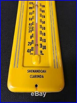 Original 1940's John Deere Tractor Farm Gas Oil Thermometer Iowa Dealer Sign