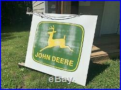 Original 1970s John Deere Sign Dealership Farm Advertising