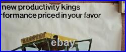 Original 1972 John Deere Combine Large Poster 75 X 50 New Generation Combines