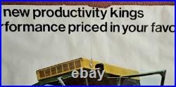 Original 1972 John Deere Combine Large Poster 75 X 50 New Generation Combines