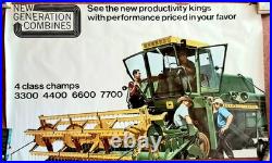 Original 1972 John Deere Combine Large Poster 75 X 50 New Generation Combines