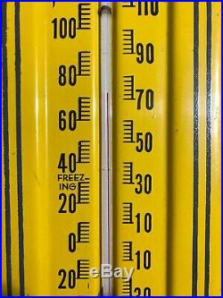 Original 40s John Deere Tractor Thermometer Farm Feed Seed Advertising Rudd Iowa