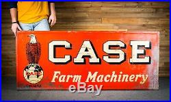 Original CASE TRACTOR Farm Metal Sign