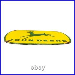 Original JOHN DEERE Porcelain Sign 10 1962 TRACTOR FARMING FARM EQUIPMENT