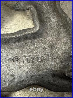 Original Vintage John Deere Cast Iron Wall Plaque Letter Mail Match Holder