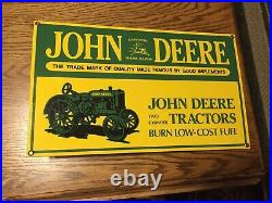 Original Vintage John Deere Sign
