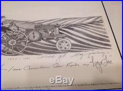 P. Buckley Moss 1997 John Deere Framed Open Print Personally Pencil Signed
