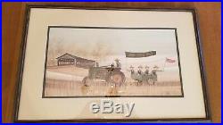 P Buckley Moss John Deere Kids, numbered and signed framed print