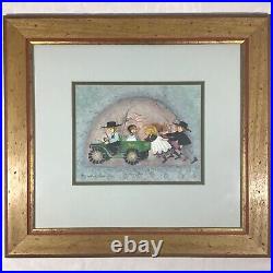 P. Buckley Moss framed print signed, John Deere Fun Rare Limited # 169/1000