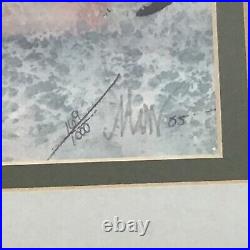 P. Buckley Moss framed print signed, John Deere Fun Rare Limited # 169/1000
