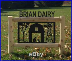 Personalized Farm Sign Barns Windmills Clingermans Outdoor Signs