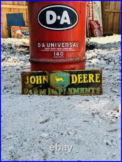 Porcelain Advertising Sign John Deere 18In