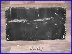Porcelain John Deere Enamel Metal Sign Plate Size 24 x 13 Inches