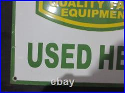 Porcelain John Deere Enamel Metal Sign Plate Size 24 x 18 Inches