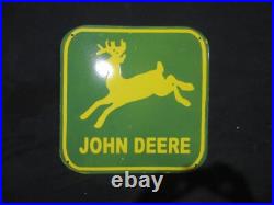 Porcelain John Deere Enamel Metal Sign Plate Size 24 x 24 Inches